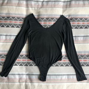 Charcoal gray one piece by LA hearts from Pacsun